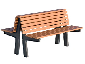 City Bench 02 3D Model