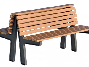 City Bench 02 3D Model