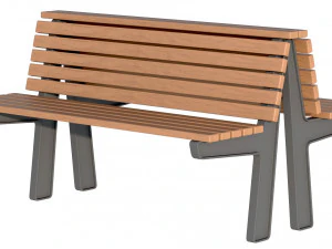City Bench 02 3D Model