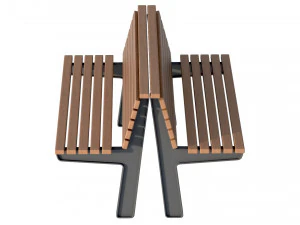 City Bench 02 3D Model