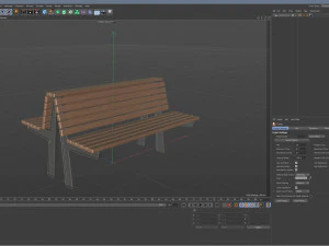 City Bench 02 3D Model