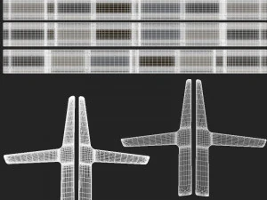 City Bench 02 3D Model