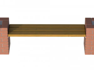 City Bench 03 3D Model