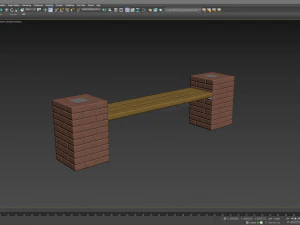 City Bench 03 3D Model