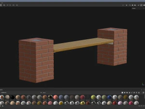 City Bench 03 3D Model