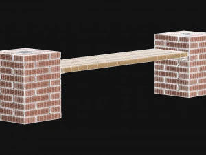 City Bench 03 3D Model