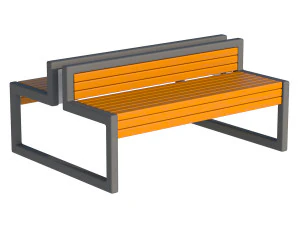 City Bench 04 3D Model