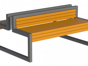 City Bench 04 3D Модель