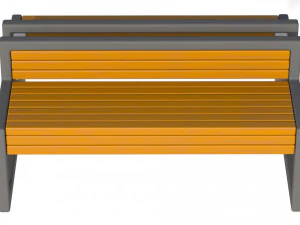 City Bench 04 3D Model