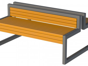 City Bench 04 3D Модель