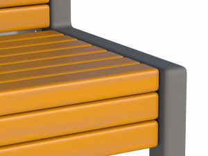 City Bench 04 3D Модель