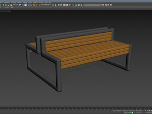 City Bench 04 3D Модель