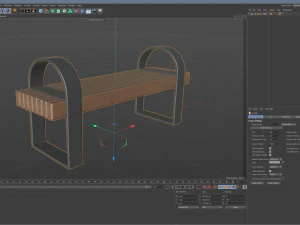 City Bench 05 3D Model