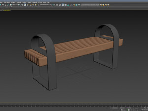 City Bench 05 3Dモデル