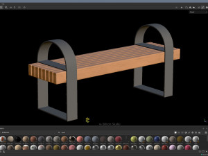 City Bench 05 3Dモデル