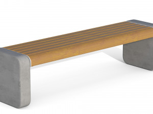 City Bench 06 Model 3D