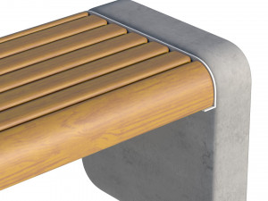 City Bench 06 Model 3D