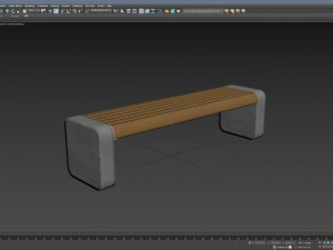 City Bench 06 Model 3D