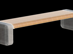 City Bench 06 Model 3D