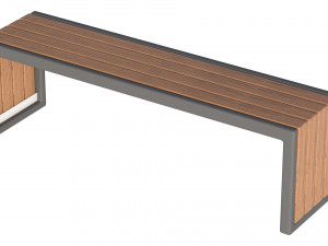 City Bench 07 Model 3D