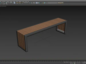 City Bench 07 3D Model