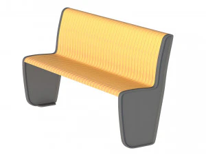 Panchina cittadina 08 Modello 3D