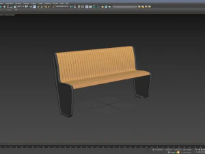 Panchina cittadina 08 Modello 3D