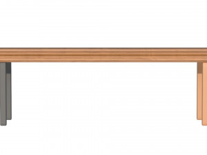 City Bench 09 3D Model