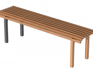 City Bench 09 3D Model