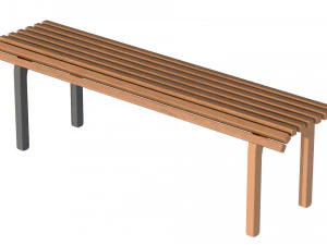 Panchina cittadina 09 Modello 3D