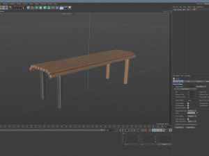 City Bench 09 3D Model