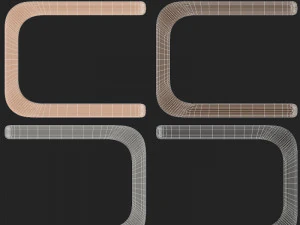 Panchina cittadina 09 Modello 3D