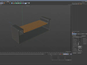 City Bench 10 3D Model