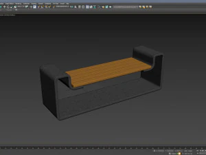 City Bench 10 3D Model