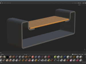 City Bench 10 3D-Modell