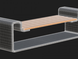 City Bench 10 3D-Modell