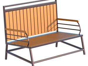 City Bench 11 Model 3D