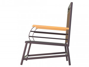 City Bench 11 Model 3D