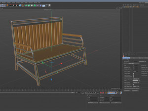 City Bench 11 Model 3D