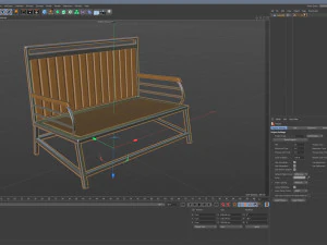 City Bench 11 3D Model