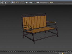 City Bench 11 Model 3D