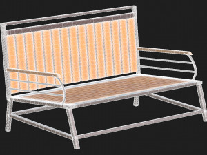 City Bench 11 Model 3D