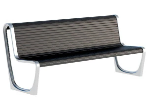 City Bench 12 3D Model