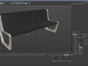 City Bench 12 Modello 3D