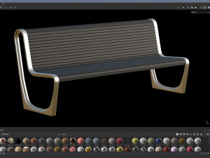 City Bench 12 Modello 3D