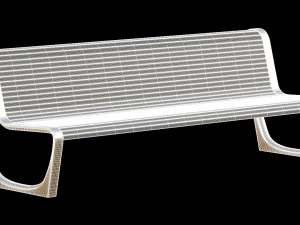 City Bench 12 3D Model
