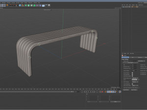 City Bench 13 3D Model