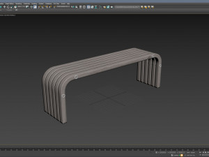 City Bench 13 3D Model