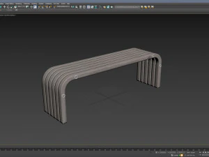 City Bench 13 3D Model