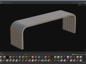 City Bench 13 3D Model